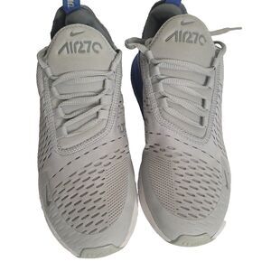 Nine Air Max 270 size 7Y youth boys Grey Blue Trainers lace up low top